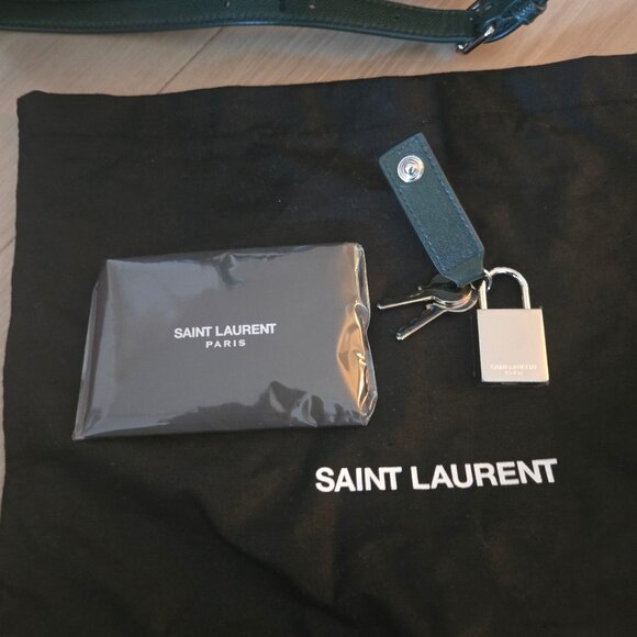 Saint Laurent Classic Sac De Jour Nano in Dark Green Grain De Poudre - Picture 4 of 5